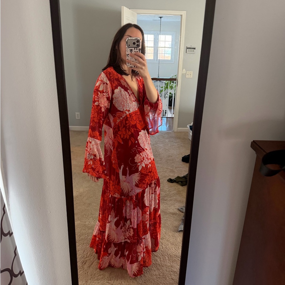 Free People Red Maxi Dress - Picture 3 of 4